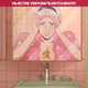 D stares in horror in his bathroom mirror at his newly-dyed pink hair.